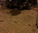 Ночью в центре Астрахани водитель выбил страйк: видео сильной аварии