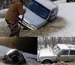 Астраханская дорога поглощает машины