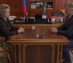 Председатель Совфеда Валентина Матвиенко лестно отозвалась об Астраханской области и о новом врио губернатора. ВИДЕО встречи политиков