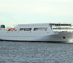 В Астрахань прибыл паром, который будет возить автотранспорт и пассажиров по маршруту "порт Оля - порт Туркменбаши"