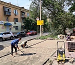 В Астрахани ремонт на улице Волжская близится к завершению 