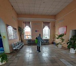 Железнодорожный вокзал Верхнего Баскунчака продезинфицировали