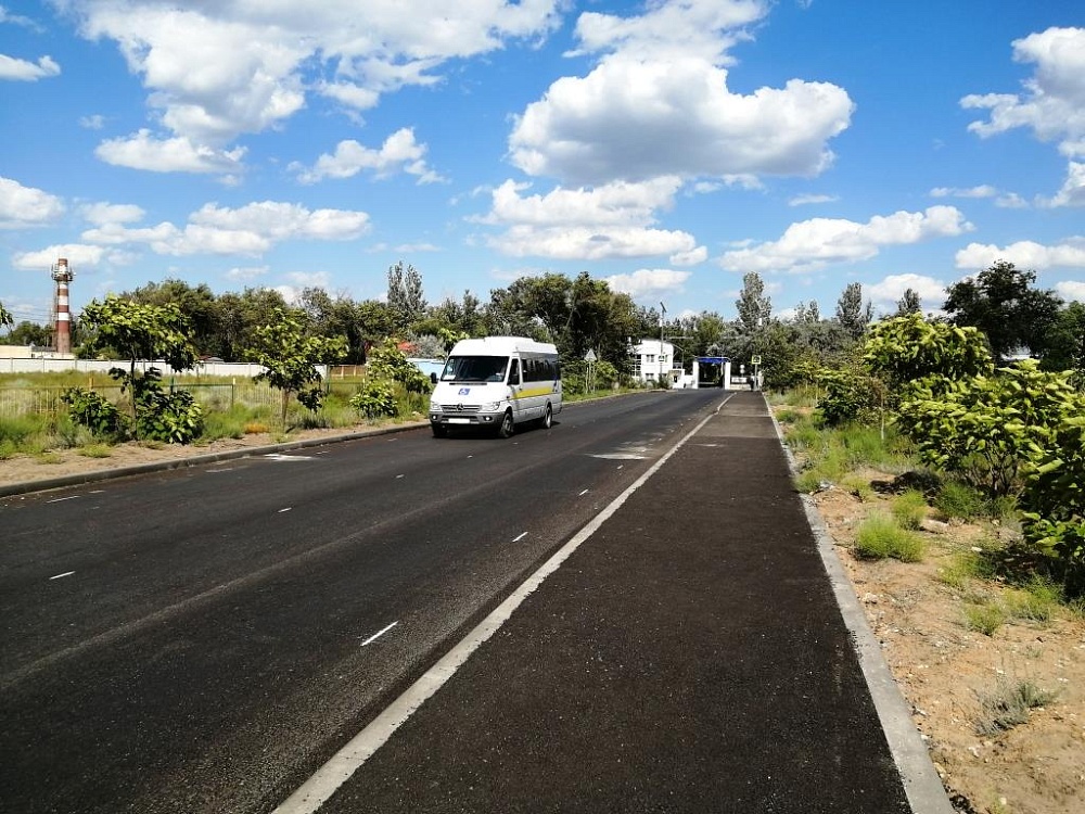Дорогу к известной астраханской здравнице восстановили 