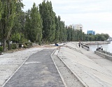 В Астрахани благоустройство Комсомольской набережной завершится до ноября  