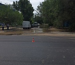 В Астрахани затопило улицу