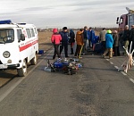 На астраханской трассе разбился водитель мопеда