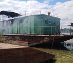 Под Астраханью сгорело речное судно