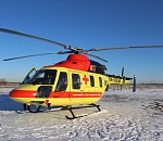 Трёхмесячного ребёнка с пневмонией доставили вертолётом санавиации из Знаменска в Астрахань