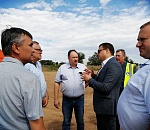 В Астрахани проверили, как движется строительство Восточного обхода