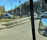 В Астрахани машина вылетела с проезжей части