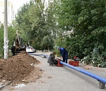 На улице Звёздной в Астрахани производят замену труб