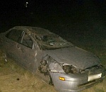 Под Астраханью опрокинулась иномарка: водитель погиб, его пятилетний сын госпитализирован