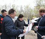Ход ремонтных работ на Правобережье проинспектировала Мария Пермякова