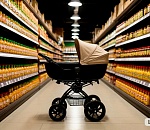 Астраханка пыталась пронести товары мимо кассы в детской коляске