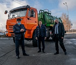 Астраханскому сайгачьему заказнику подарили новый пожарный КамАЗ 