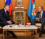 Сергей Лавров и Игорь Бабушкин обсудили развитие коридора Север – Юг и привлечение иностранных инвестиций в Астраханский регион