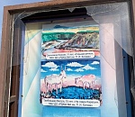 Вандалы испортили аллею искусств на севере Астраханской области