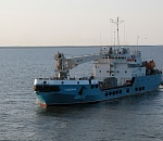 АСПО спустило на воду крановое судно для освоения туркменского шельфа Каспия