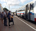Новый пригородный поезд перевез почти 1500 астраханцев