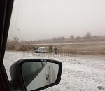 Первый пошёл: у Белого Ильменя с трассы вынесло автомобиль