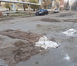 На улице Татищева - новый этап "коврового" ремонта
