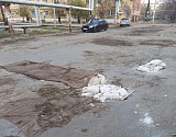 На улице Татищева - новый этап "коврового" ремонта
