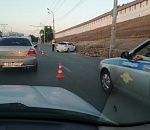 Астраханцы гадают, из-за чего автомобиль врезался в Кремль