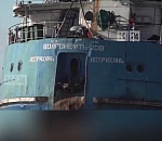 Появилось видео состояния, потерпевшего крушение у Керчи, астраханского танкера 