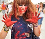 В Астрахани прошел парад зомби