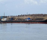 В Икрянинском районе Астраханской области сухогруз сел на мель