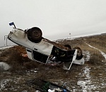 Водителя, чьи "Жигули" легли на крышу, доставили в астраханскую больницу 