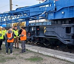 Железнодорожники показали камызякским студентам оснащение восстановительного поезда на станции Астрахань-2