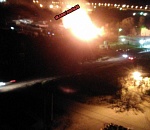 Мощный пожар в микрорайоне Бабаевского в Астрахани