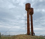 В астраханском селе упала водонапорная башня