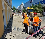 На улице Кирова в Астрахани уложат почти 11 тысяч квадратных метров тротуарной плитки
