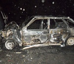  В Астраханской области из-за столкновения загорелись два автомобиля