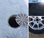 Астраханец разбил машину из-за открытого люка