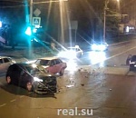 Поворот не туда: в Астрахани произошло тройное ДТП. Видео