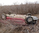 В Астраханской области опрокинулся автомобиль с нетрезвым москвичом за рулем
