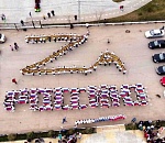 Без малого полтысячи астраханских школьников устроили патриотический флешмоб