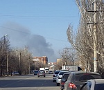 Крупный пожар в Наримановском районе: столб дыма виден в центре Астрахани