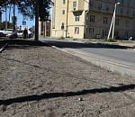 На Зеленой в Астрахани ремонтируют тротуары