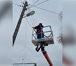 Прошедший снегопад оставил астраханцев без света