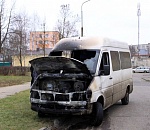 Под Астраханью сгорела «Газель»