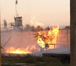 В Астрахани ЧП. Пожар на газопроводе