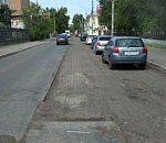 В Астрахани ремонтируют улицу Ленина