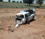 Под Астраханью столкнулись грузовик и легковушка: погибла женщина