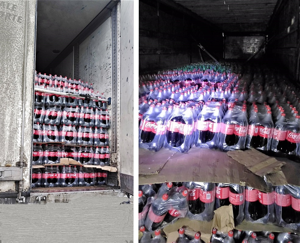 Астраханские таможенники не пустили фуры с 12 000 литрами Колы 