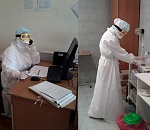 Опубликованы кадры работы нового коронавирусного госпиталя в Александро-Мариинской больнице