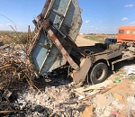 В Астраханской области организатора стихийной свалки поймали с поличным
